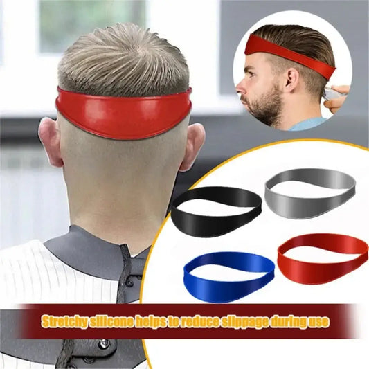 Stretchy silicone headband designed to reduce slippage during use.