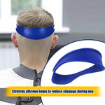 Blue Silicone Headband for Sports - Vignette | VogueBeautify