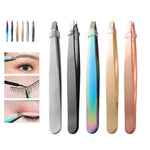 Colorful Eyebrow and Eyelash Tweezer Set - Vignette | VogueBeautify