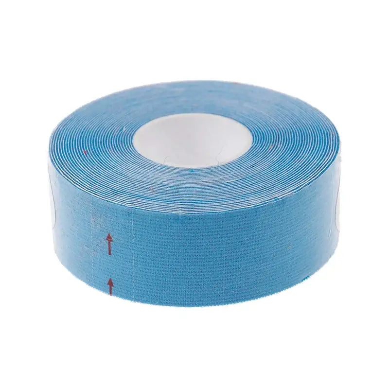 Roll of blue kinesiology or athletic tape.