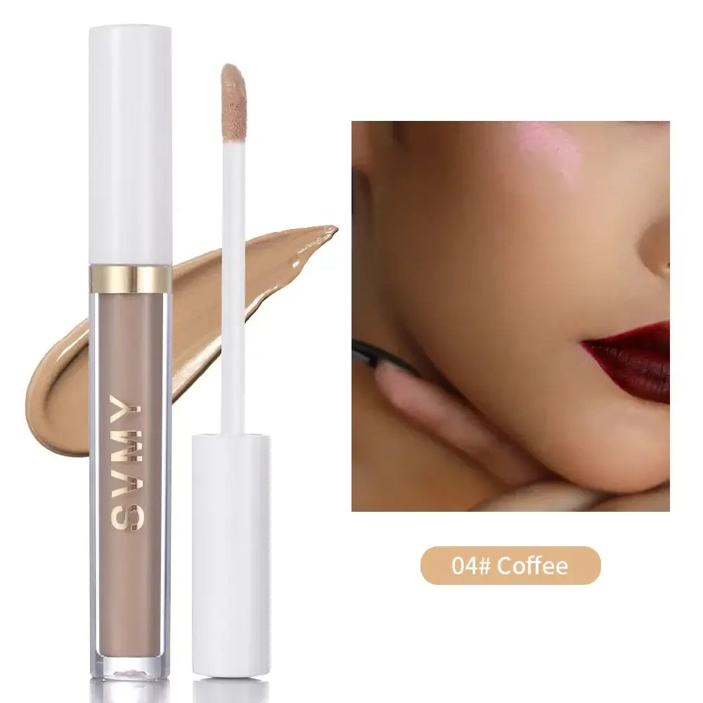 Liquid concealer or foundation product with applicator wand.