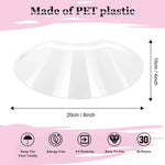 Curved White Plastic Face Mask - Vignette | VogueBeautify