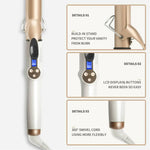 Digital Curling Iron with Gold Barrel - Vignette | VogueBeautify