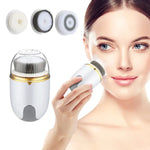 Electric Facial Cleansing Brush with Interchangeable Heads - Vignette | VogueBeautify