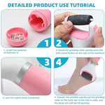 Electric Foot File with Abrasive Roller Head - Vignette | VogueBeautify