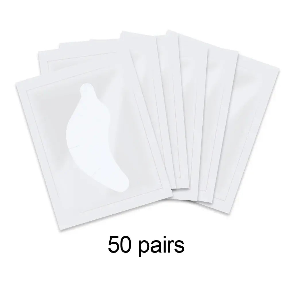 Eye gel patches or under-eye masks, with 50 pairs indicated.