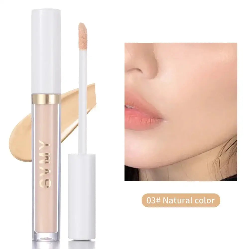 Liquid concealer or foundation product with applicator wand.