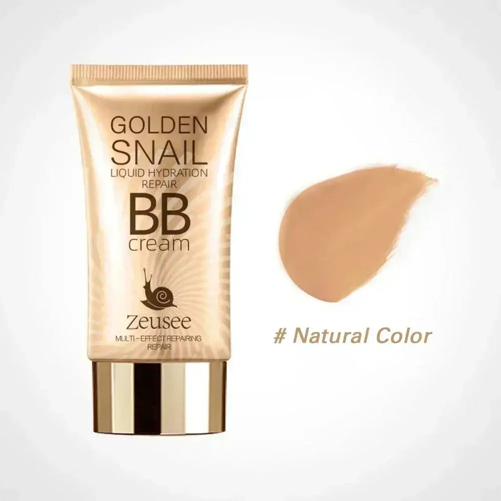 Golden Snail BB cream tube with a swatch of the product in Natural Color.