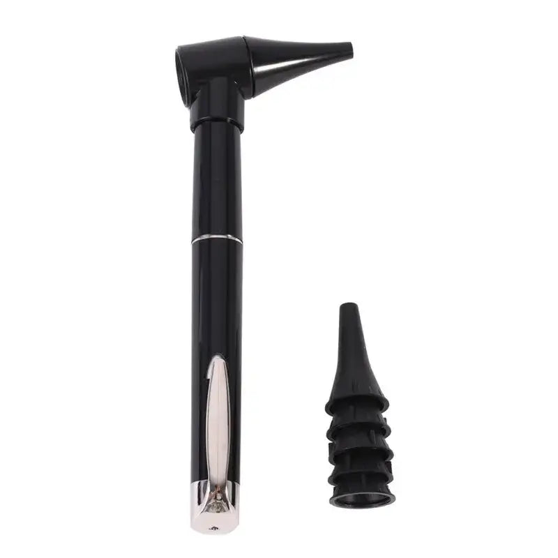 Otoscope with detachable ear speculum tip.