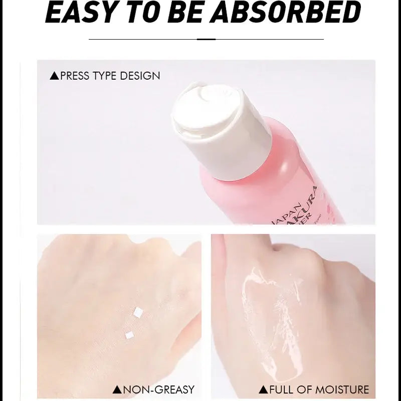 Pink skincare product bottle with a white cap.