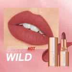 Kiss Proof Lippies Matte Mauve Lip Swatch - Vignette | VogueBeautify