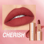 Kiss Proof Lippies Matte Mauve Lip Swatch - Vignette | VogueBeautify