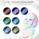 LED Light Therapy Facial Mask with Controller - Vignette | VogueBeautify