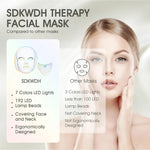 LED Light Therapy Facial Mask with Controller - Vignette | VogueBeautify