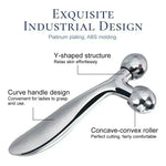 Metallic Facial Roller with Spherical Ends - Vignette | VogueBeautify