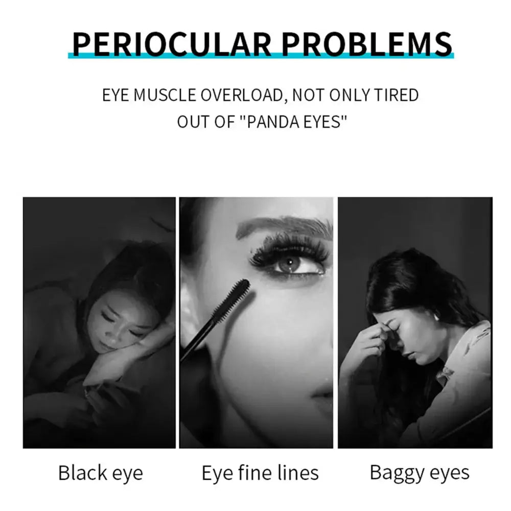 Infographic about periocular problems showing three types of eye-related issues.