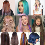 Multicolor Streaked Hair Extensions - Vignette | VogueBeautify