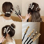 Pearl and Floral Hair Accessories - Vignette | VogueBeautify