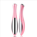 Pink and Silver Electric Eye Massager - Vignette | VogueBeautify