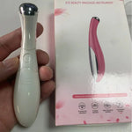 Pink and Silver Electric Eye Massager - Vignette | VogueBeautify