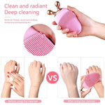 Pink Facial Cleansing and Massage Set - Vignette | VogueBeautify