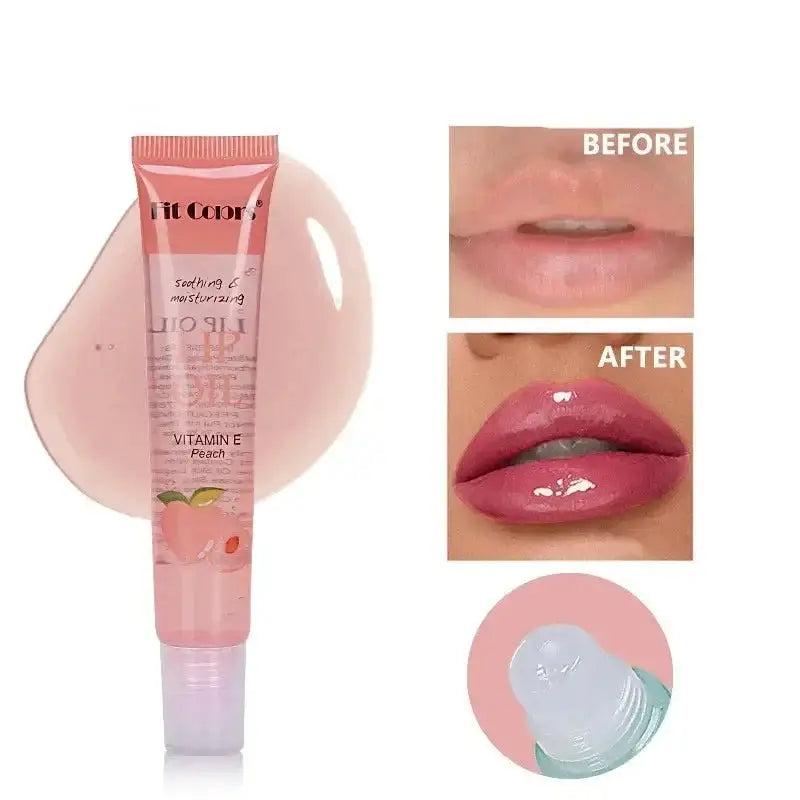 Pink tube of lip gloss or lip product.