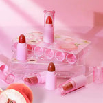 Pink Lipsticks with Bear Ear Caps - Vignette | VogueBeautify