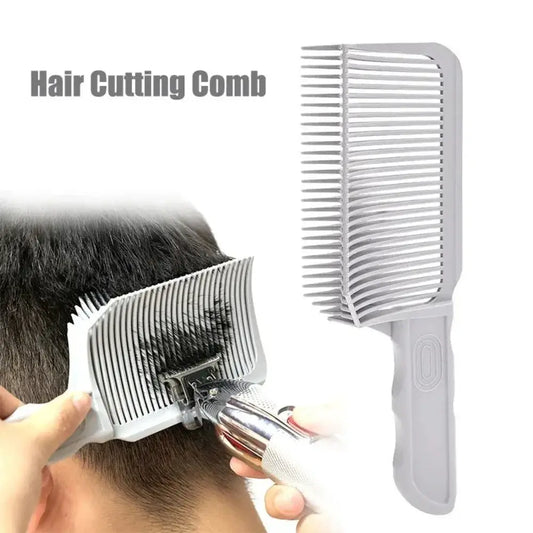 Hair cutting comb with multiple blades for trimming and texturizing hair.