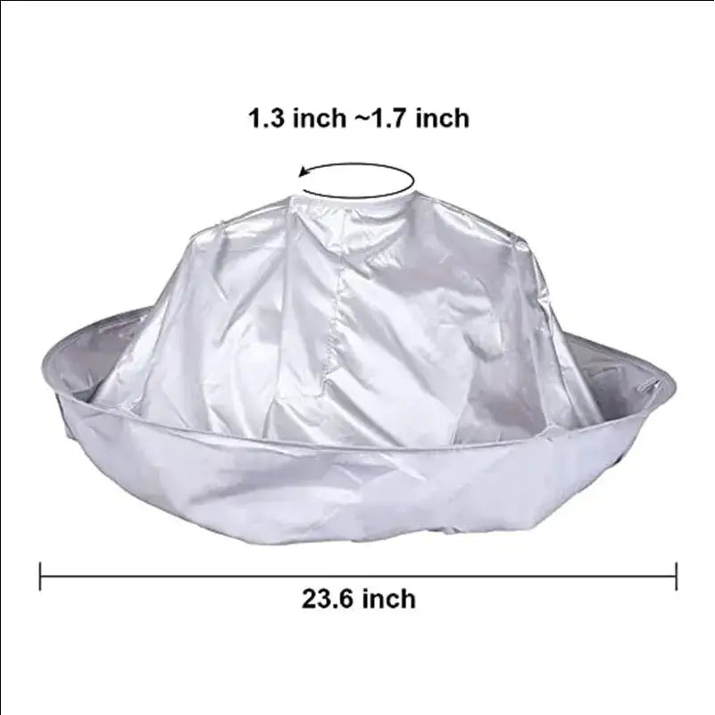 White sailor-style hat with a wide brim and rounded crown.