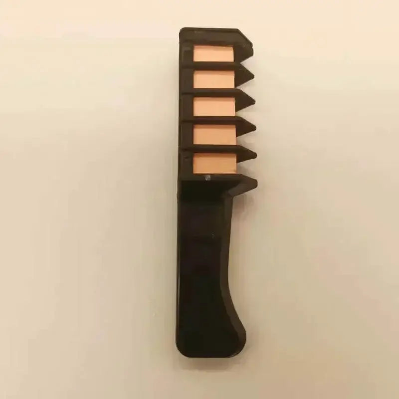 Black plastic hair comb with wide-spaced teeth.