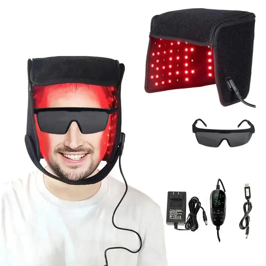 LED light therapy mask for facial skin treatment.