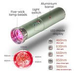 Red Light Therapy Torch with Interchangeable Tips - Vignette | VogueBeautify