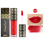 Red Liquid Lipstick with Gold and Black Packaging - Vignette | VogueBeautify