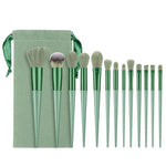 Rose Gold and Mint Green Makeup Brush Sets - Vignette | VogueBeautify