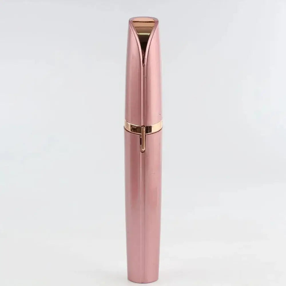 Pink and gold lipstick tube with a sleek, cylindrical design.