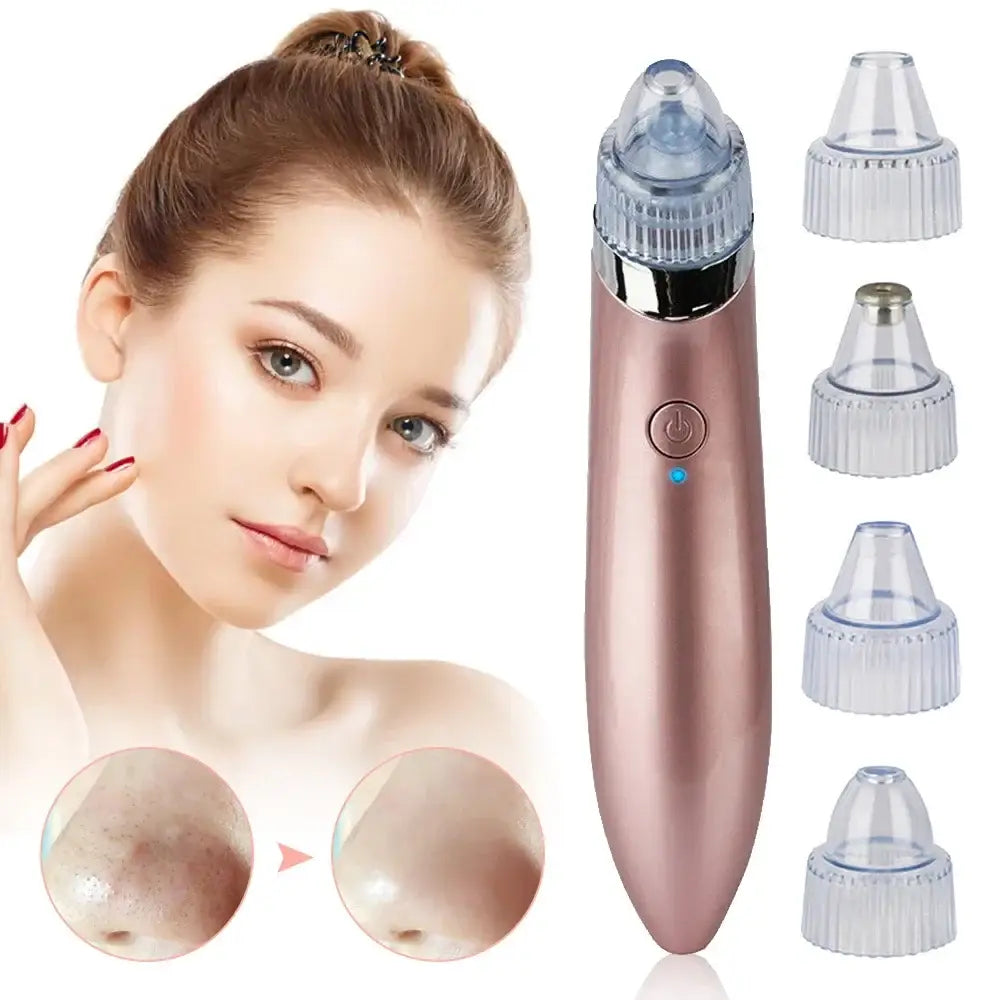 Handheld electronic pore cleaner device with multiple attachments.