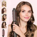 Round Hair Styling Brush with Metallic Bristles - Vignette | VogueBeautify