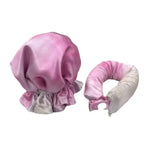 Satin Hair Bonnet and Scrunchie Set - Vignette | VogueBeautify