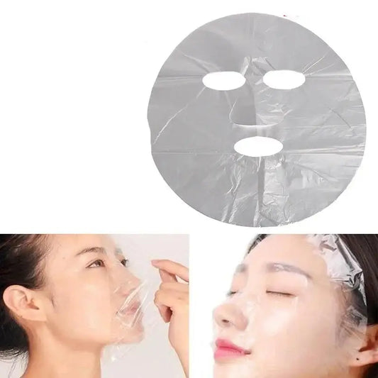 Sheet face mask for skincare treatment.