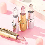 Shimmering Pink Lipstick in Metallic Tube - Vignette | VogueBeautify