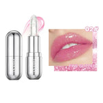 Shimmering Pink Lipstick in Metallic Tube - Vignette | VogueBeautify