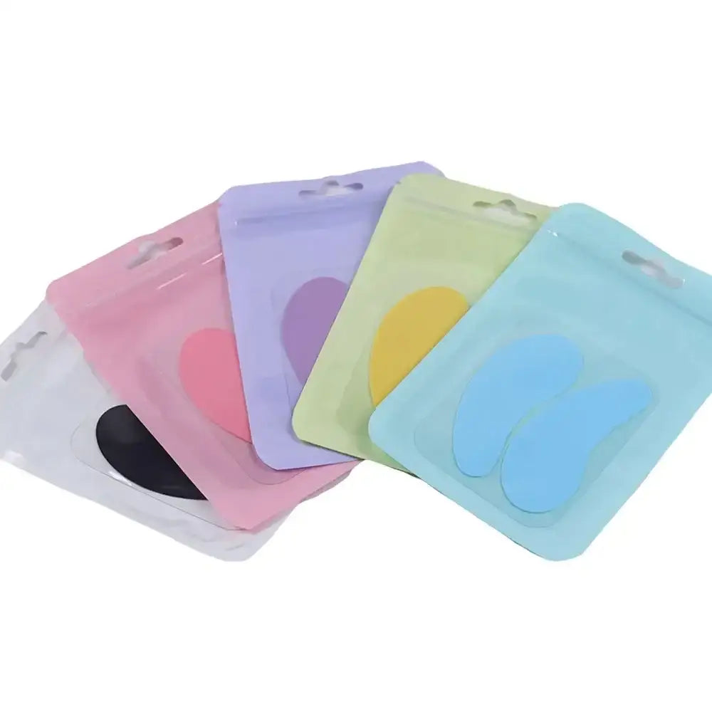 Colorful silicone phone cases arranged in a fan-like pattern.