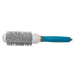 Teal Handle Cylindrical Hairbrush - Vignette | VogueBeautify