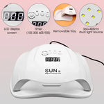 UV LED Nail Lamp with Digital Display and Timer - Vignette | VogueBeautify