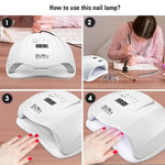 UV LED Nail Lamp with Digital Display and Timer - Vignette | VogueBeautify