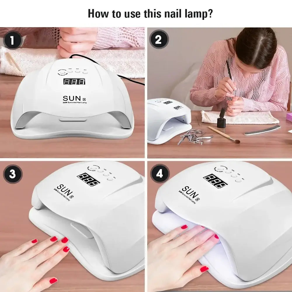 UV nail lamp for curing gel nail polish.