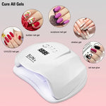 UV LED Nail Lamp with Digital Display and Timer - Vignette | VogueBeautify