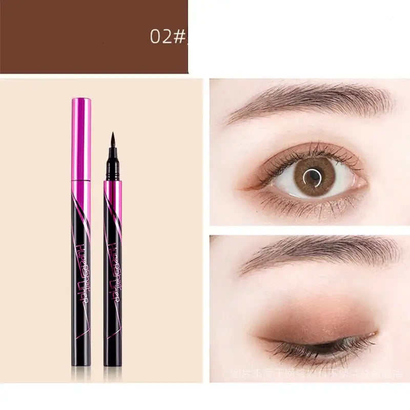 Pink and black liquid eyeliner pen.